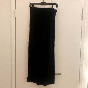Jack by BB Dakota Black Maxi Skirt with Slit